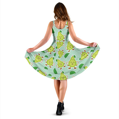 Avocado Pattern Print Design AC011 Midi Dress