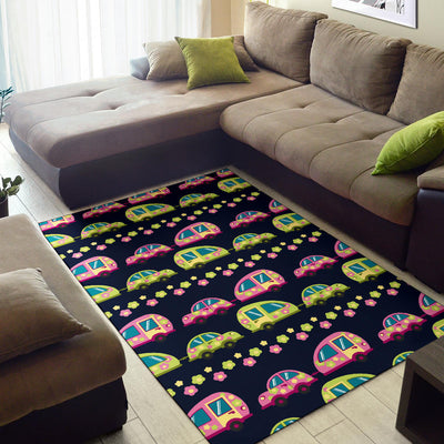 Camper Cute Camping Design No 3 Print Area Rugs