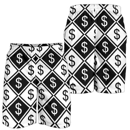 Money Pattern Print Design 04 Mens Shorts