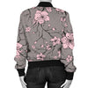 Cherry Blossom Pattern Print Design CB05 Women Bomber Jacket