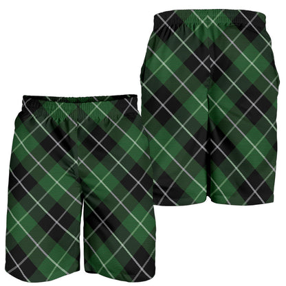 Plaid Green Pattern Print Design A05 Mens Shorts