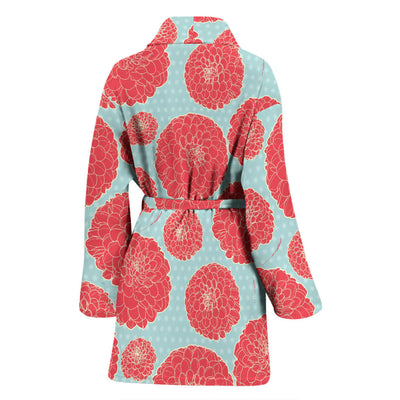 Marigold Pattern Print Design MR04 Women Bathrobe