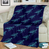 Sea Turtle Pattern Print Design T04 Fleece Blanket