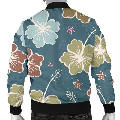 Hibiscus Pattern Print Design HB033 Men Bomber Jacket