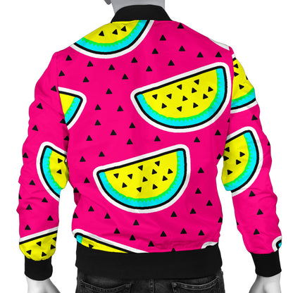 Watermelon Pattern Print Design WM04 Men Bomber Jacket