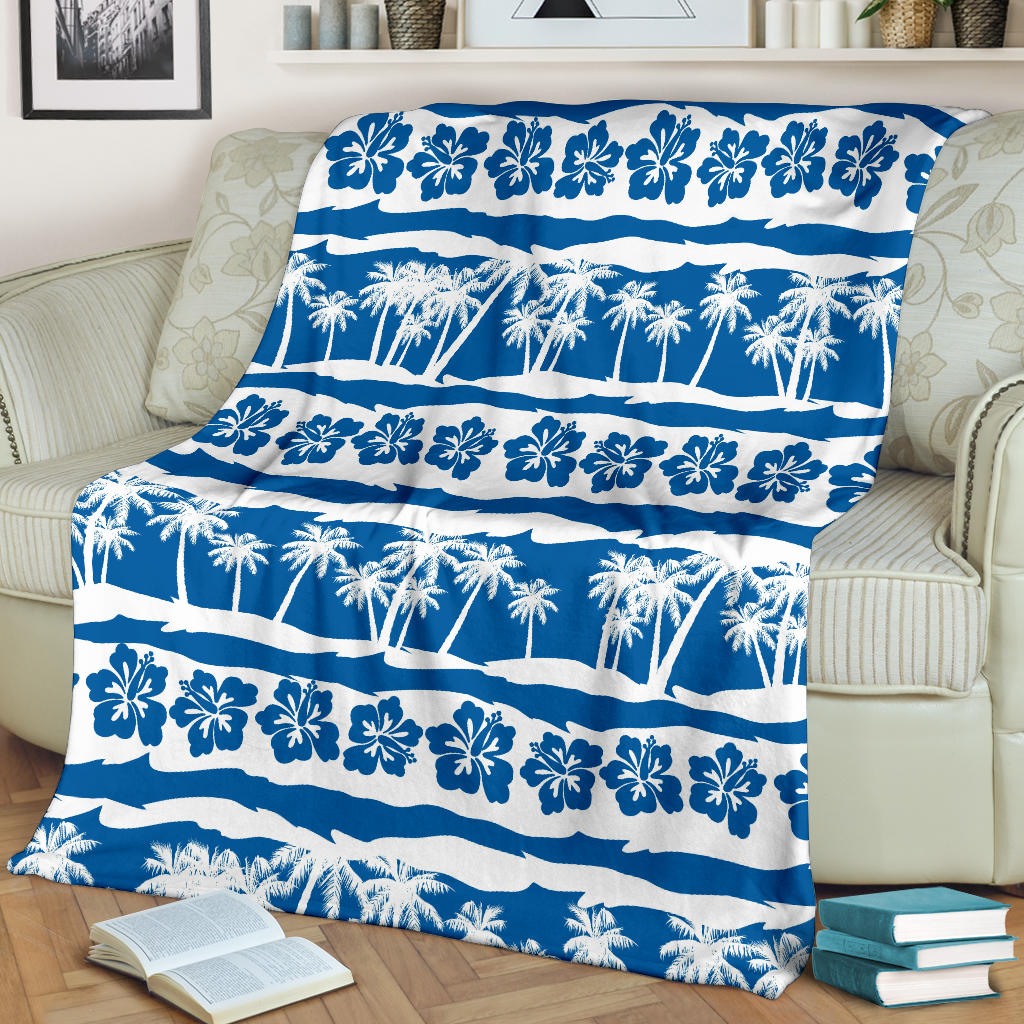 Hawaiian Themed Pattern Print Design H021 Fleece Blanket