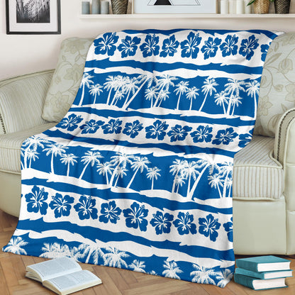 Hawaiian Themed Pattern Print Design H021 Fleece Blanket