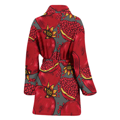 Pomegranate Pattern Print Design PG05 Women Bathrobe