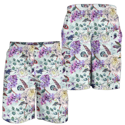 Lilac Pattern Print Design LI06 Mens Shorts