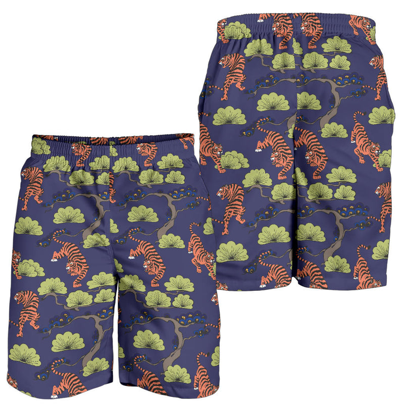 Tiger Pattern Japan Style Mens Shorts