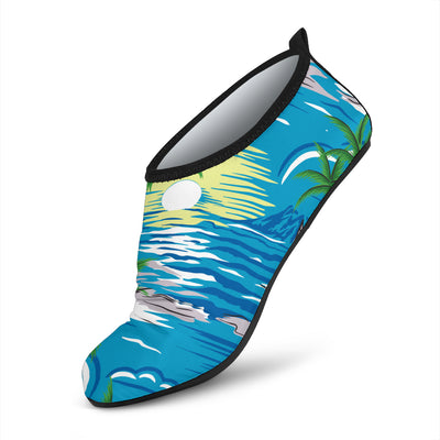 Palm Tree Beach Aqua Water Shoes