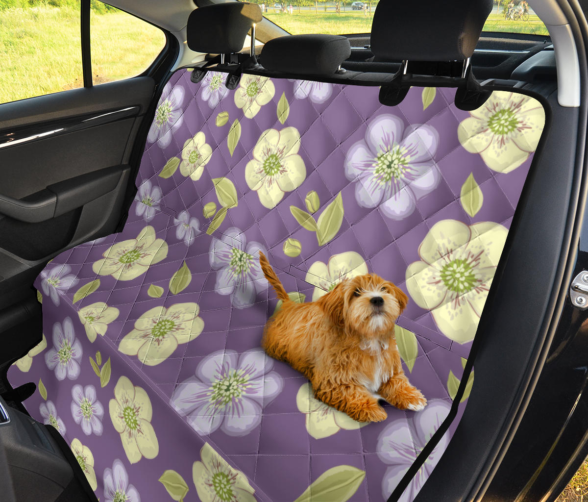 Anemone Pattern Print Design AM013 Rear Dog  Seat Cover