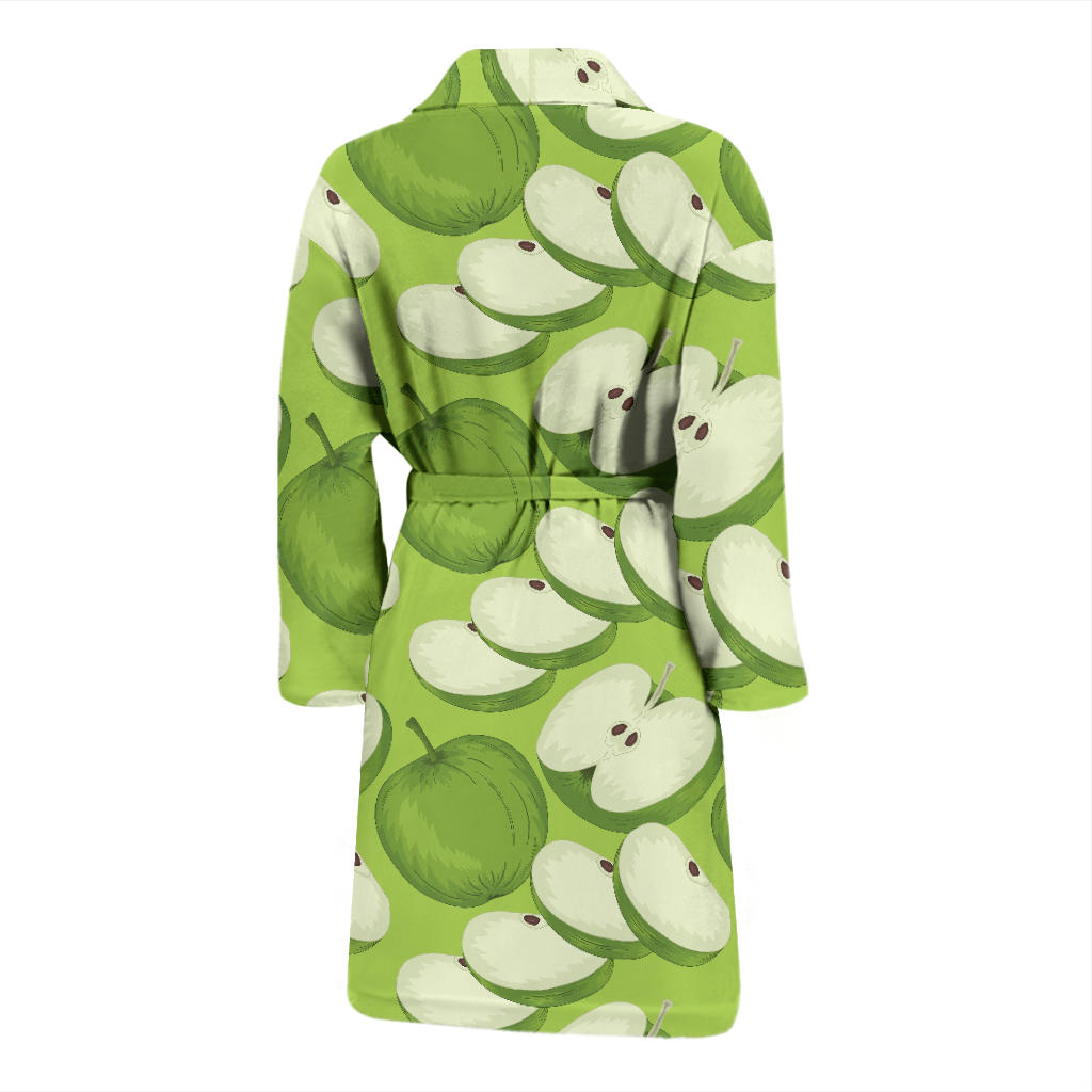 Apple Pattern Print Design AP010 Men Bathrobe