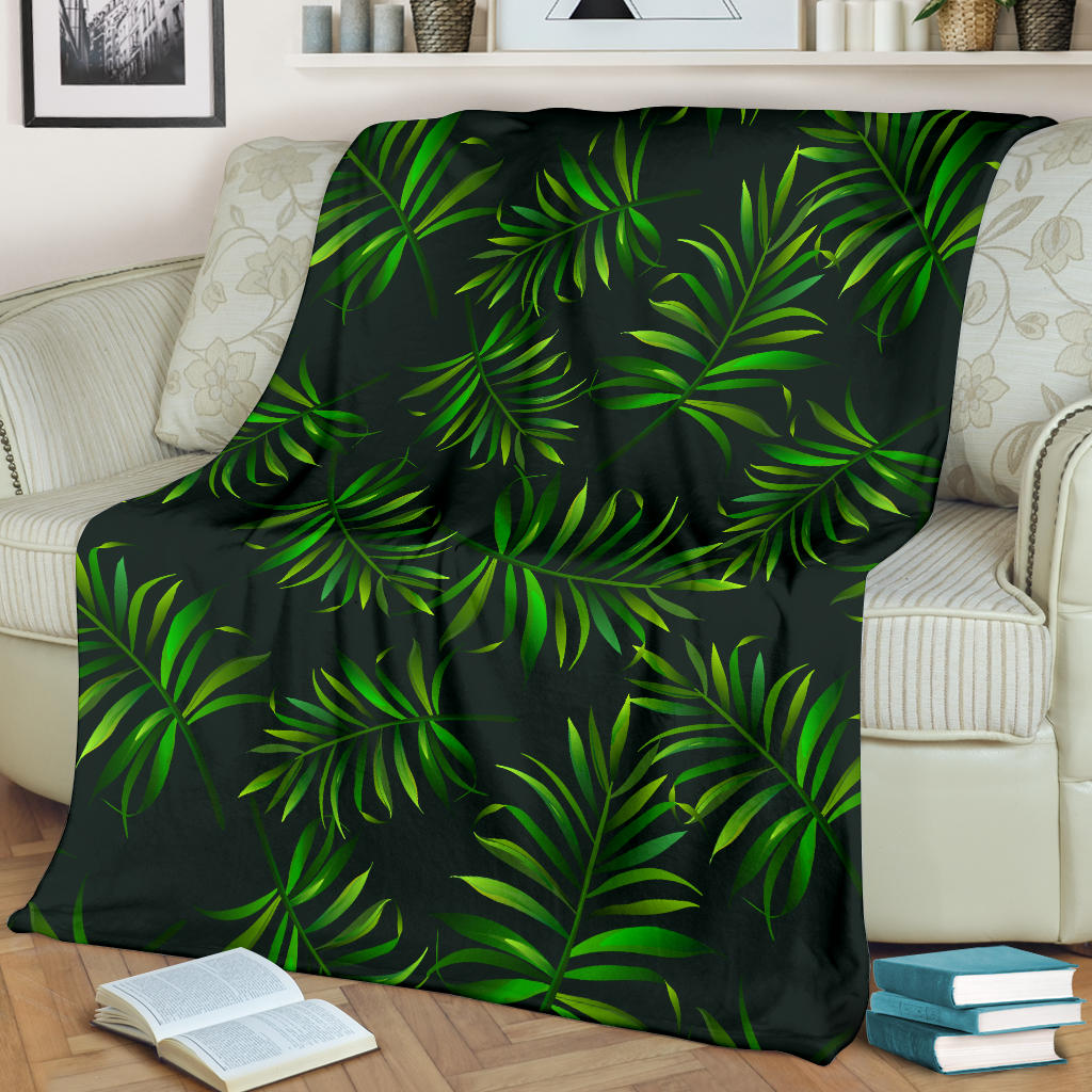 Rainforest Pattern Print Design RF03 Fleece Blanket