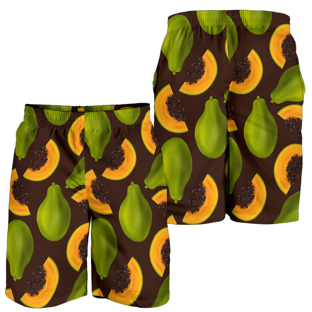 Papaya Pattern Print Design PP04 Mens Shorts