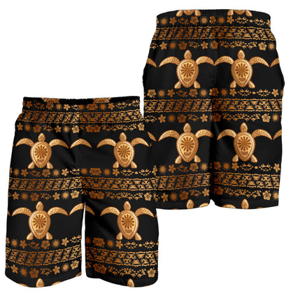 Tribal Sea turtle Polynesian Hawaiian Mens Shorts