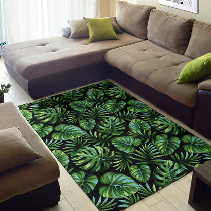Palm Leaves Pattern Print Design PL013 Area Rugs
