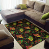 Lotus Boho Pattern Print Design LO09 Area Rugs