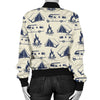 Campfire Pattern Print Design 01 Women's Bomber Jacket