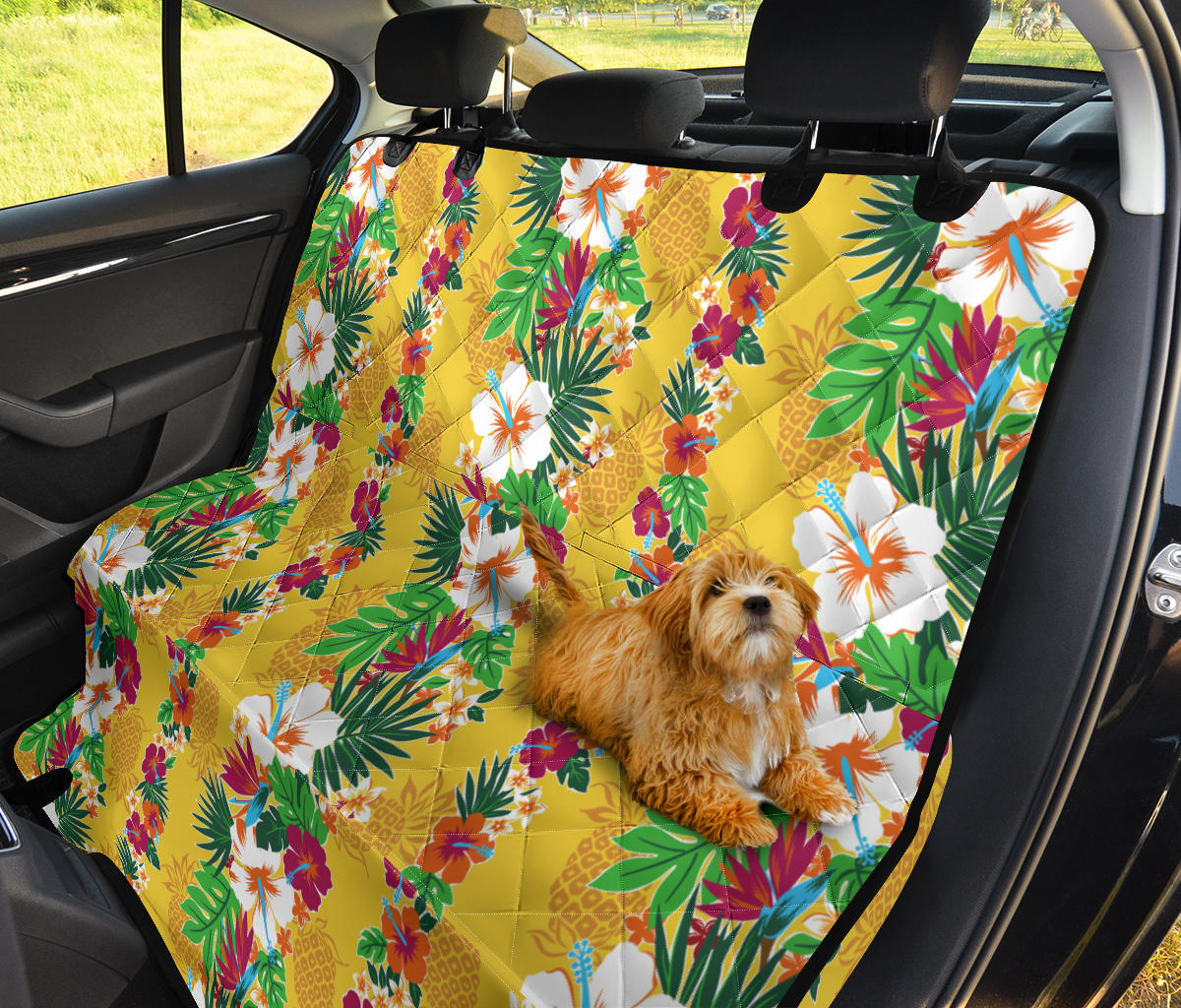 Hawaiian Themed Pattern Print Design H09 Rear Dog  Seat Cover