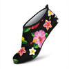 Hibiscus Pattern Print Design HB025 Aqua Water Shoes