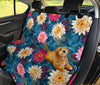 Water Lily Pattern Print Design WL05 Rear Dog  Seat Cover