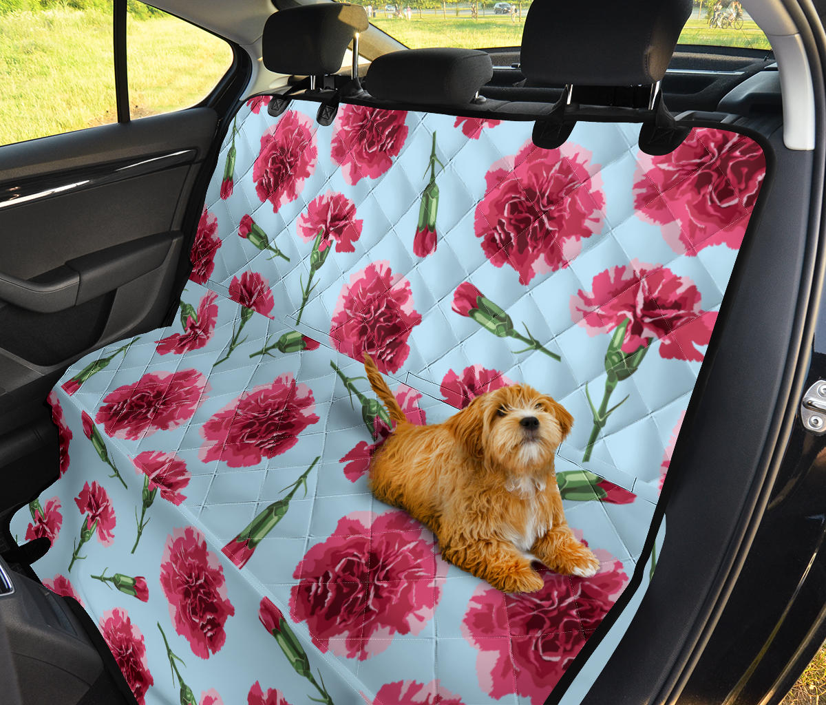 Carnations Pattern Print Design CN01 Rear Dog  Seat Cover