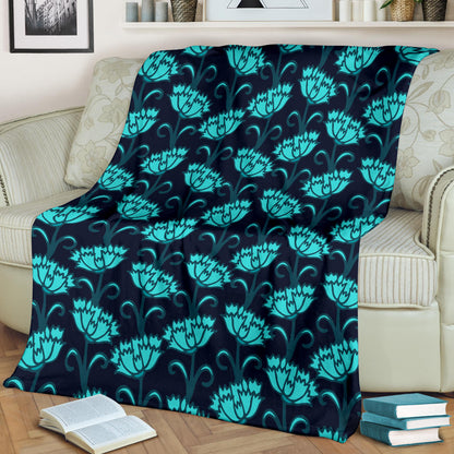 Carnations Pattern Print Design CN06 Fleece Blanket