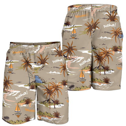 Pacific island Pattern Print Design A05 Mens Shorts