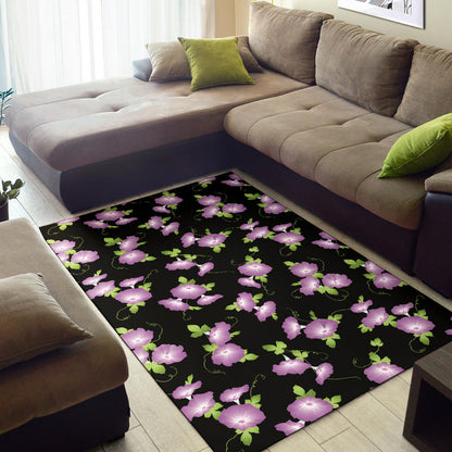Morning Glory Pattern Print Design MG02 Area Rugs