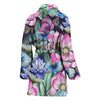 Water Lily Pattern Print Design WL07 Women Bathrobe