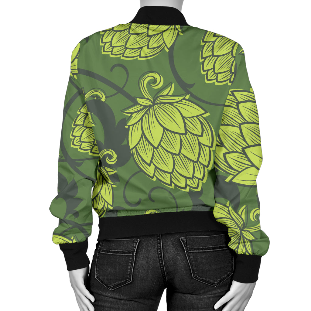 Hope Pattern Print Design 02 Women's Bomber Jacket