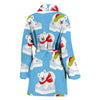 Polar Bear Pattern Print Design PB06 Women Bathrobe