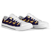 Gold Horse Pattern White Bottom Low Top Shoes