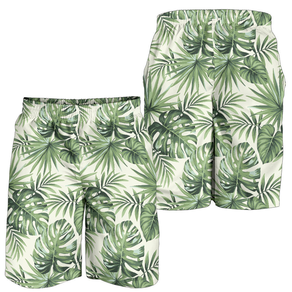 Palm Leaf Pattern Print Design A02 Mens Shorts