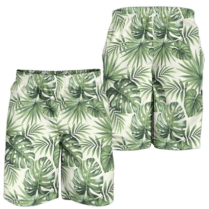Palm Leaf Pattern Print Design A02 Mens Shorts