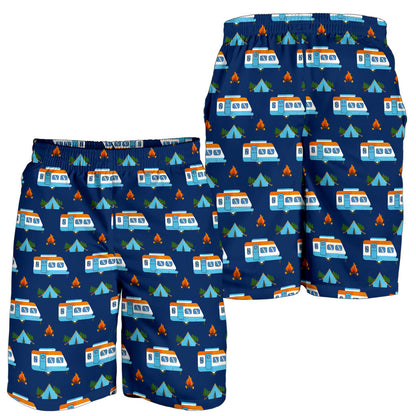 Camper Pattern Camping Themed No 3 Print Mens Shorts