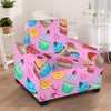 Cupcake Pattern Print Design CP05 Armchair Slipcover