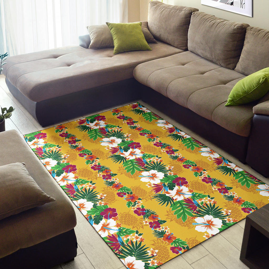 Hawaiian Themed Pattern Print Design H09 Area Rugs