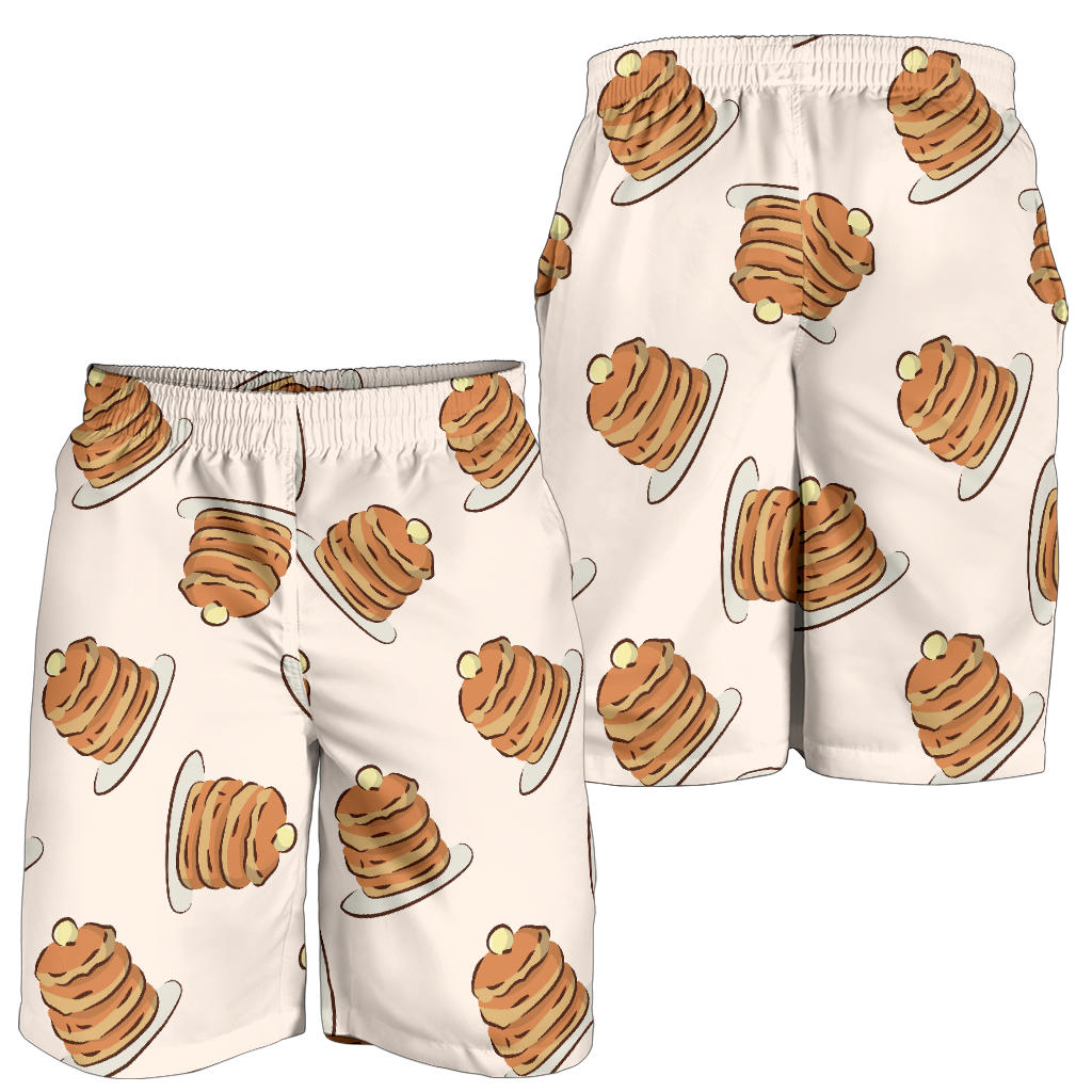 Pancake Pattern Print Design A01 Mens Shorts