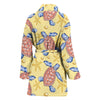 Sea Turtle Pattern Print Design T06 Women Bathrobe