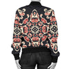 Medallion Pattern Print Design 01 Women's Bomber Jacket