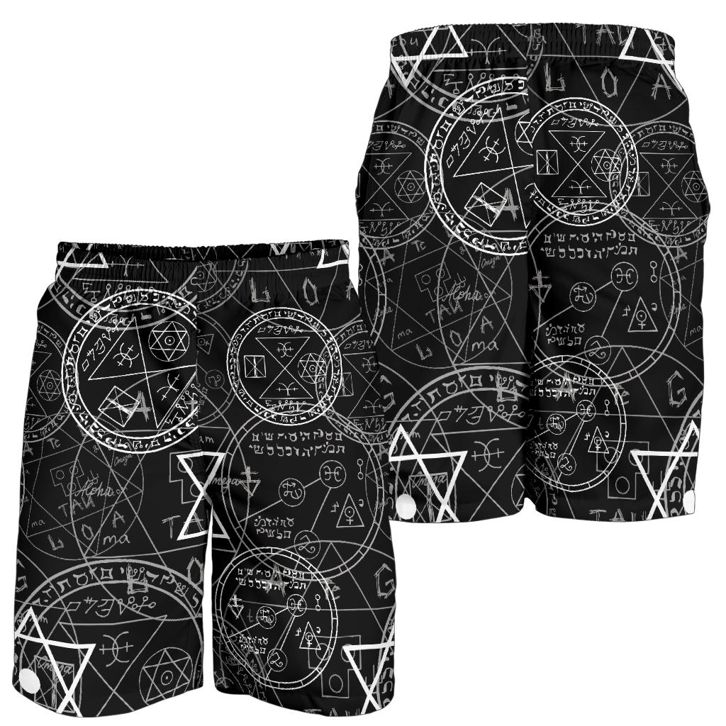 Pentagram Pattern Print Design A01 Mens Shorts