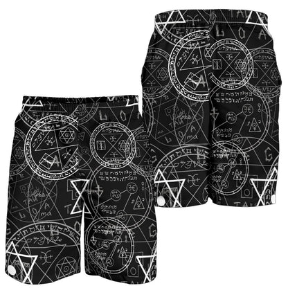 Pentagram Pattern Print Design A01 Mens Shorts