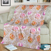 Rose Pattern Print Design RO011 Fleece Blanket