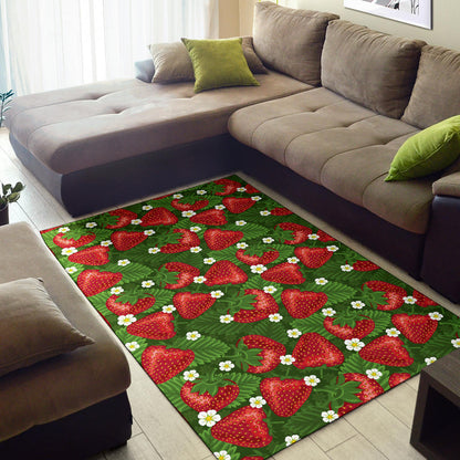 Strawberry Pattern Print Design SB05 Area Rugs