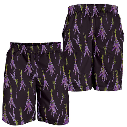 Lavender Pattern Print Design LV05 Mens Shorts