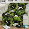 Tropical Flower Pattern Print Design TF026 Fleece Blanket