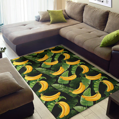 Banana Pattern Print Design BA01 Area Rugs