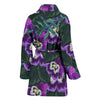 Pansy Pattern Print Design PS07 Women Bathrobe